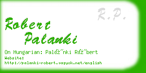 robert palanki business card